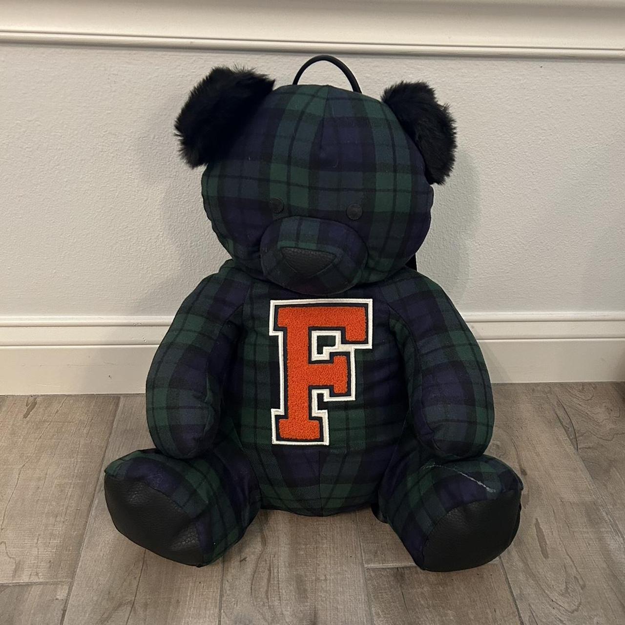 Puma x Fenty teddy bear plaid backpack never used