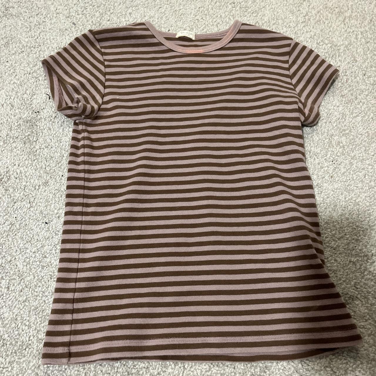Brandy Melville striped shirt some noticeable... - Depop