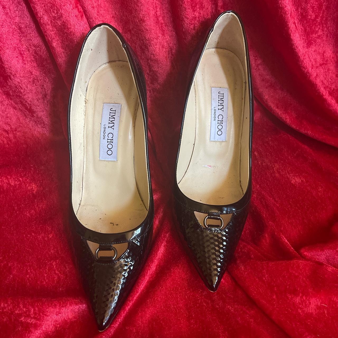 Sexy Jimmy Choos, patented real leather. The... - Depop