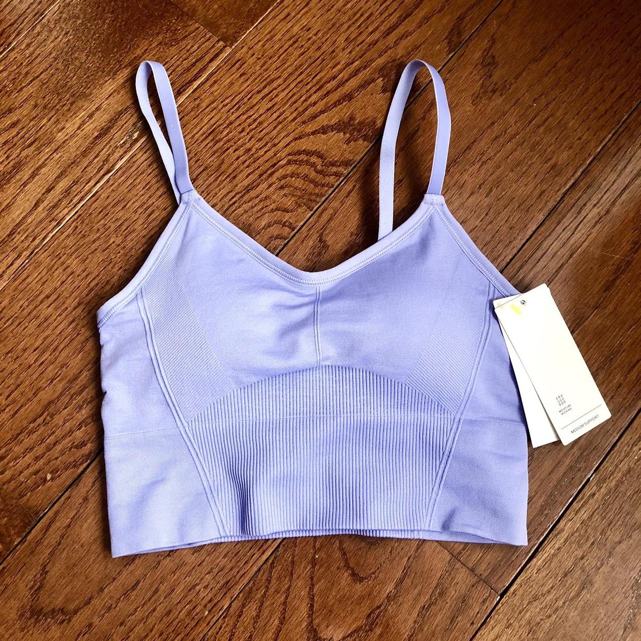 lilac cami sports bra NWT brand new, never worn!... - Depop