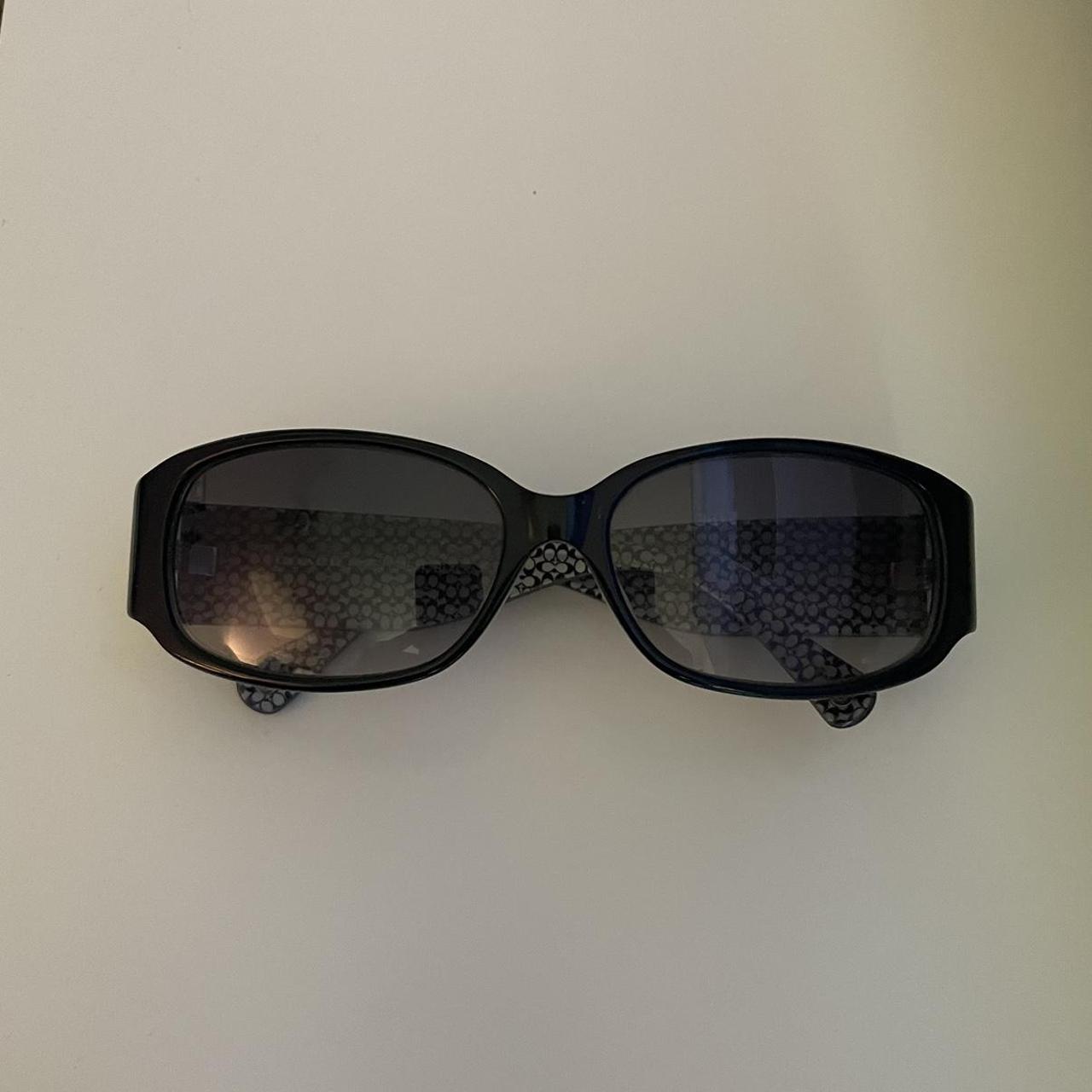 Coach Women's Black Sunglasses | Depop