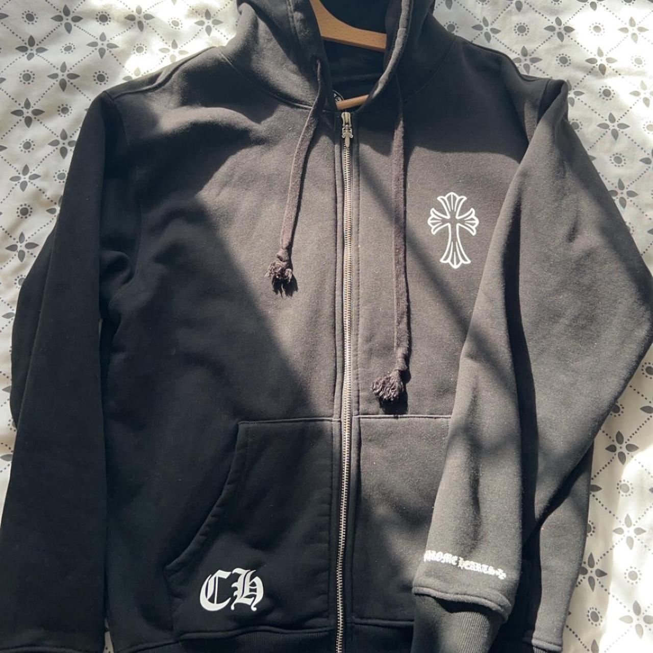 Chrome hearts zip hoodie Perfect condition | Depop