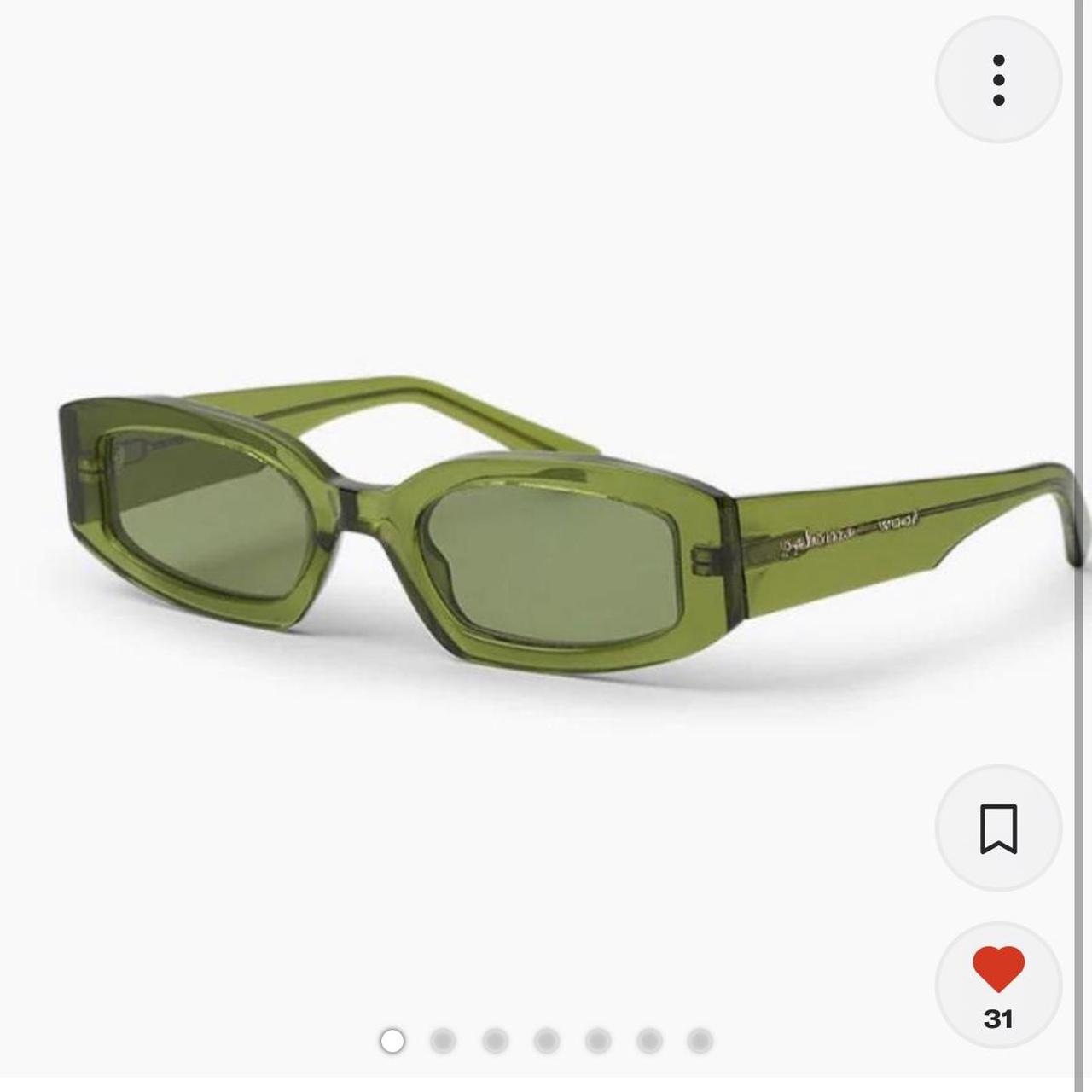 paloma wool boavista green sunglasses worn a few... - Depop