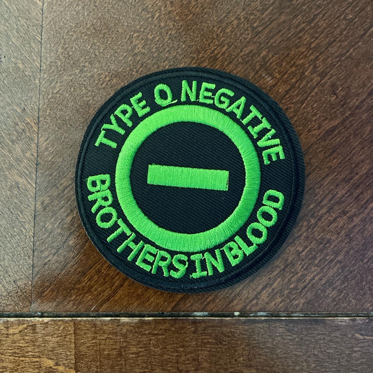 TYPE O NEGATIVE / BROTHERS IN BLOOD PATCH 3x3... Depop