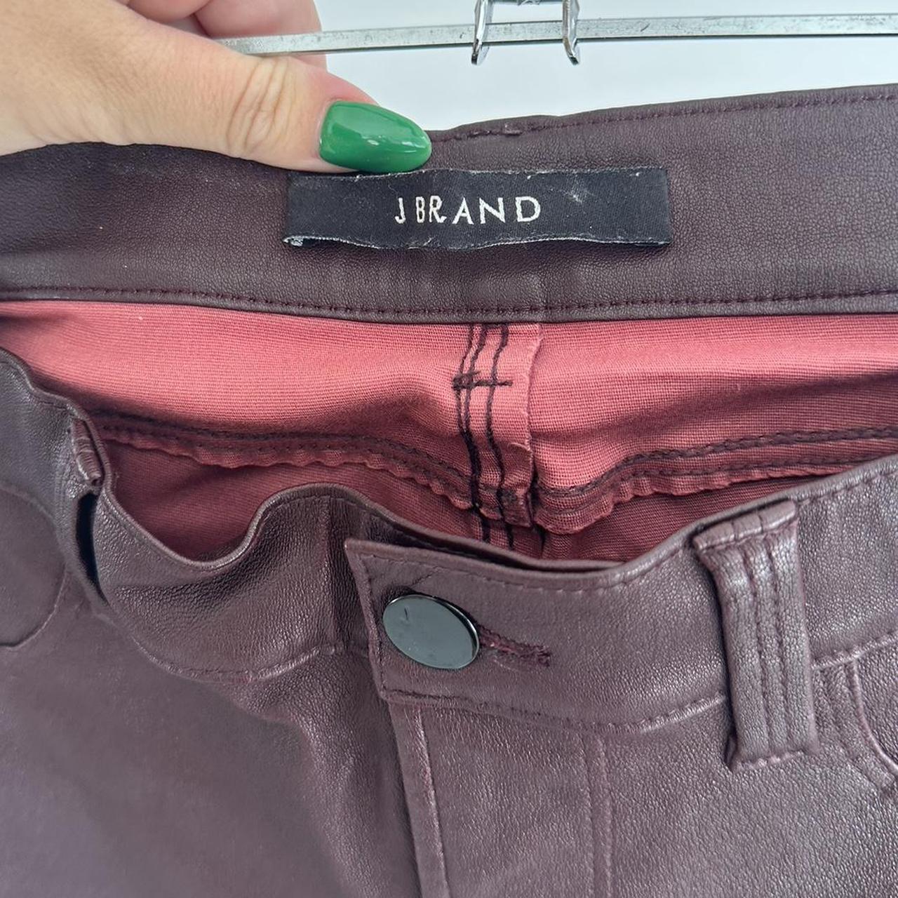 J brand leather paneled pants size 25 Depop