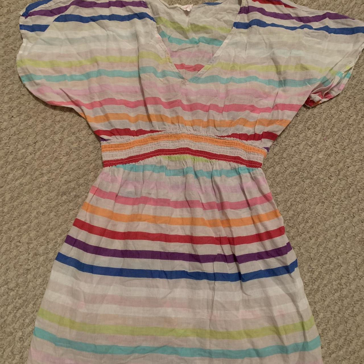 Xhilaration Swim Cover Up Stripes M Summer Dreas