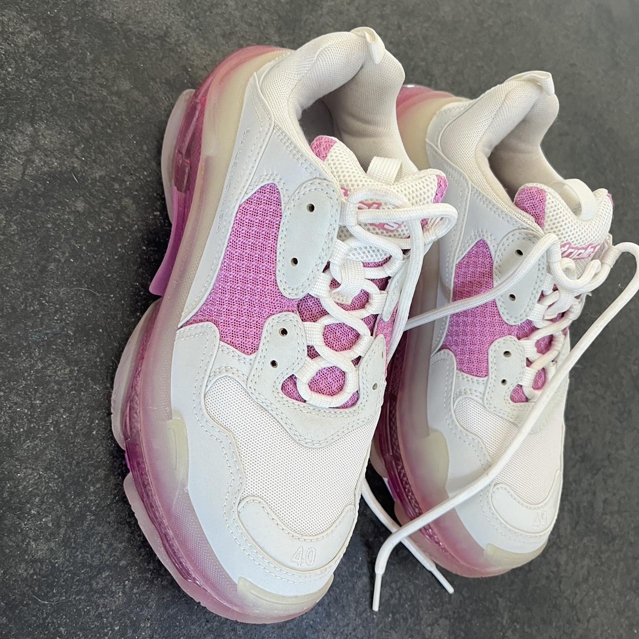 【関税&送料込】Balenciaga Skin Pink Eva Zero Sneakers Pink balenciaga sneakers Brand new Pink white | Depop