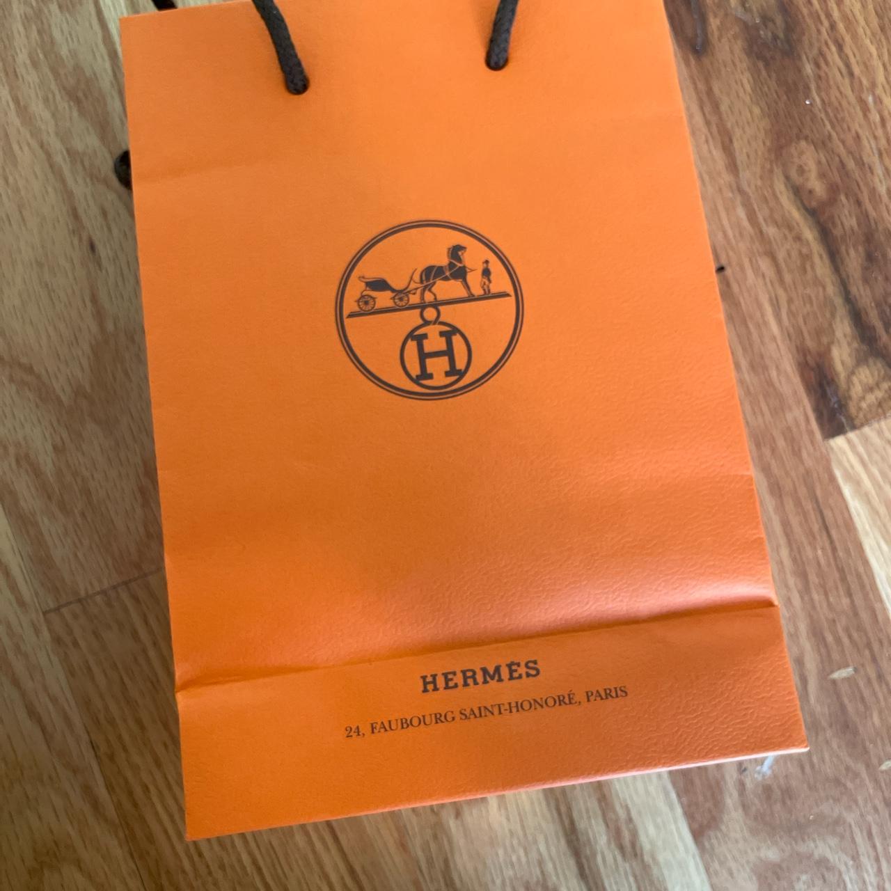 Hermes Women's Orange and Brown Bag | Depop