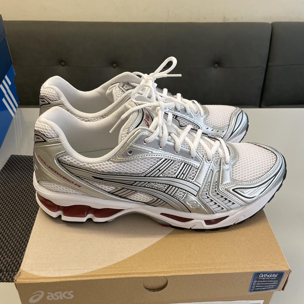 Brand new ASICS Gel Keyano 14 in White/Pure Silver.... - Depop