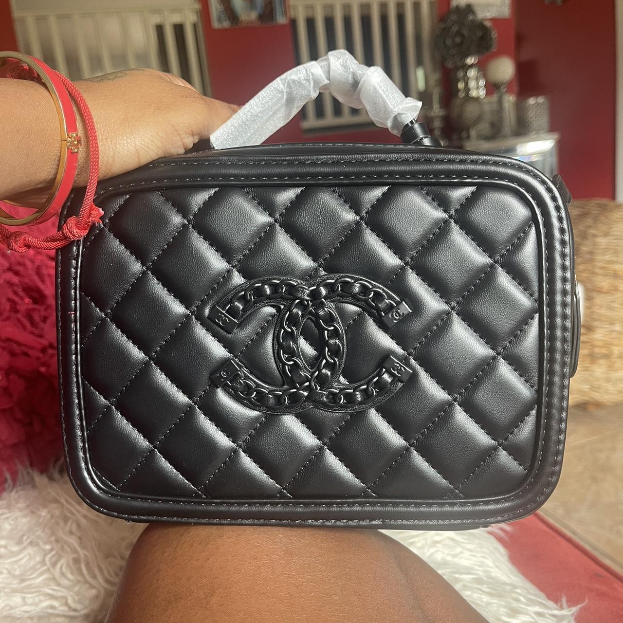 Chanel Beaute Drawstring Canvas Makeup Bag VIP gift - Depop