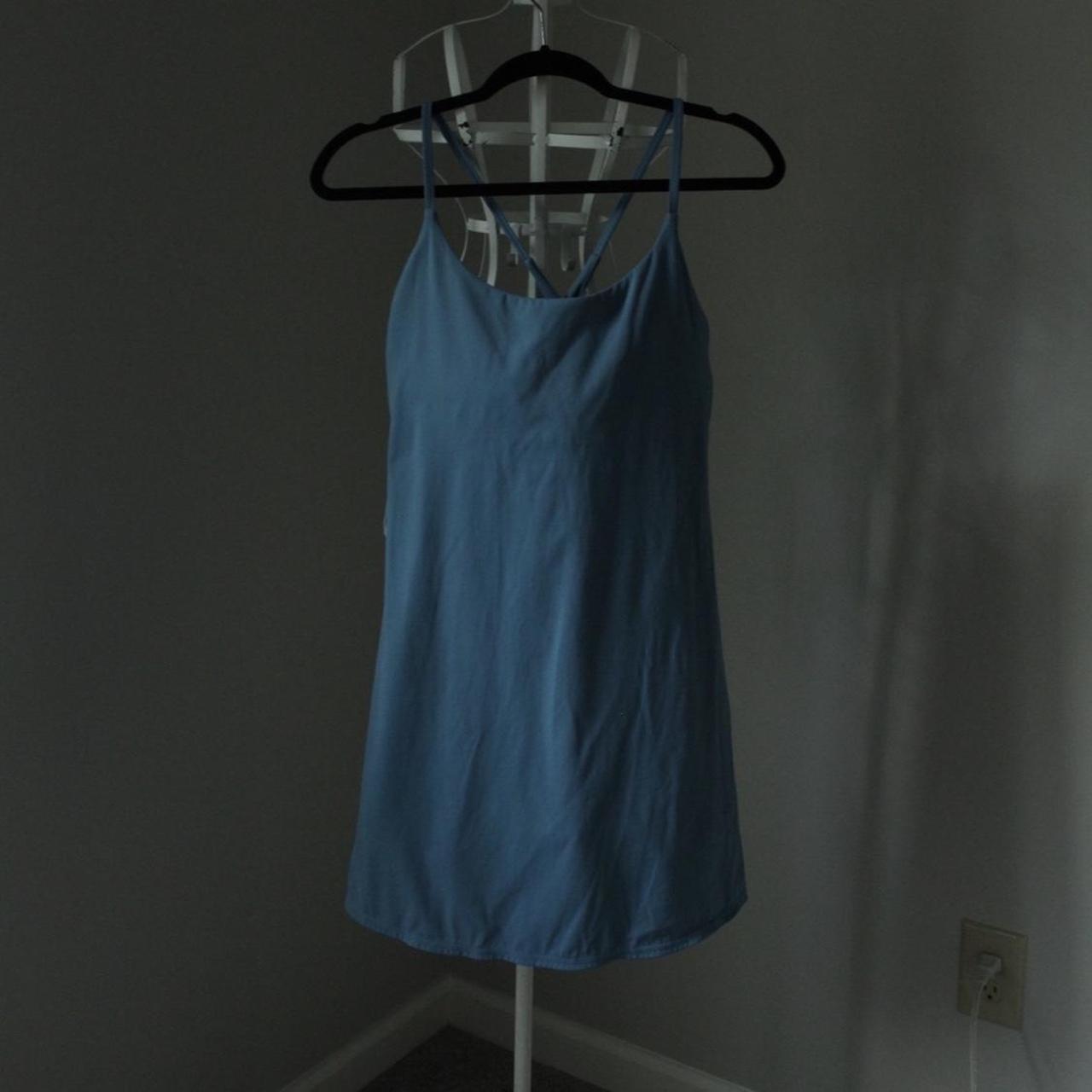 Halara tennis dress mid blue Depop