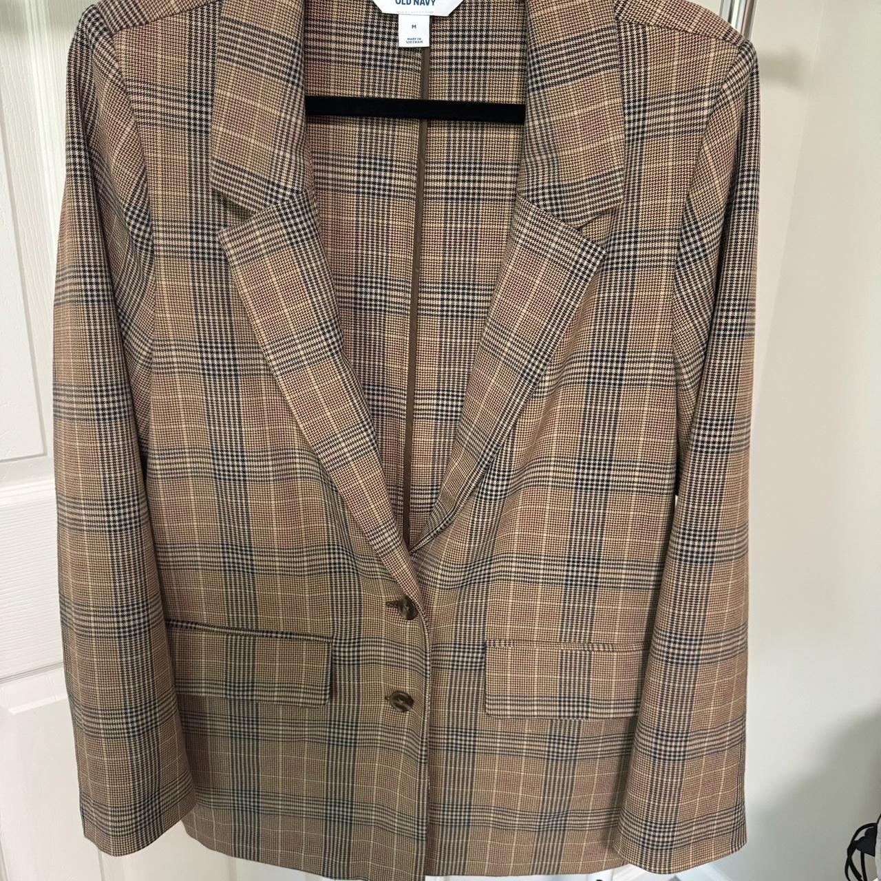 Old Navy Brown Houndstooth Blazer Size medium