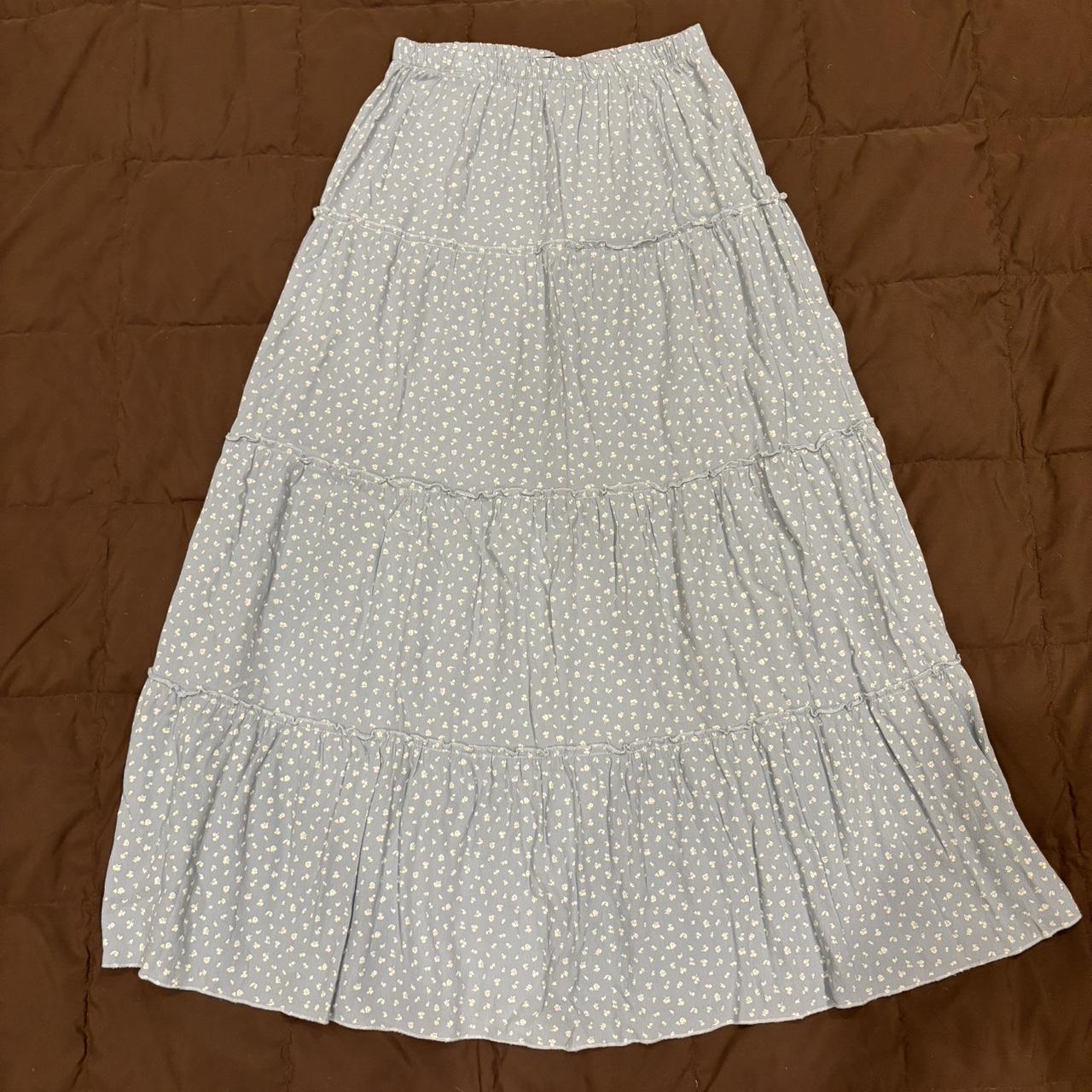 Brandy Melville Izzy skirt - one size - light blue... - Depop