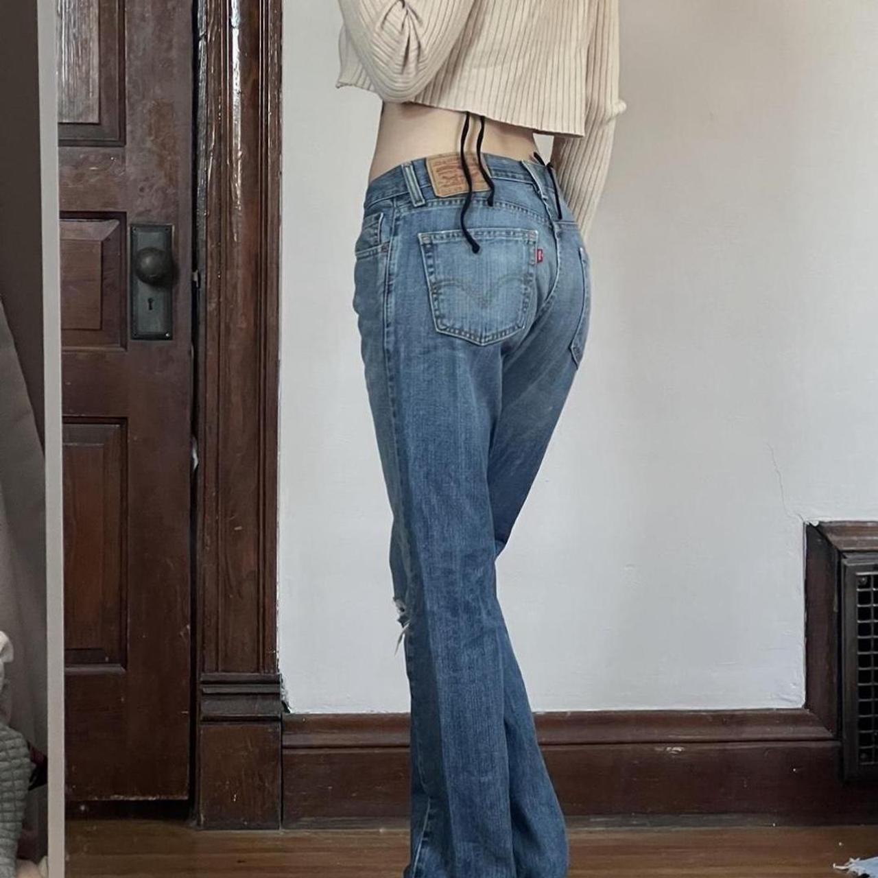 low rise baggy jeans levis jeans repop! pics from... - Depop