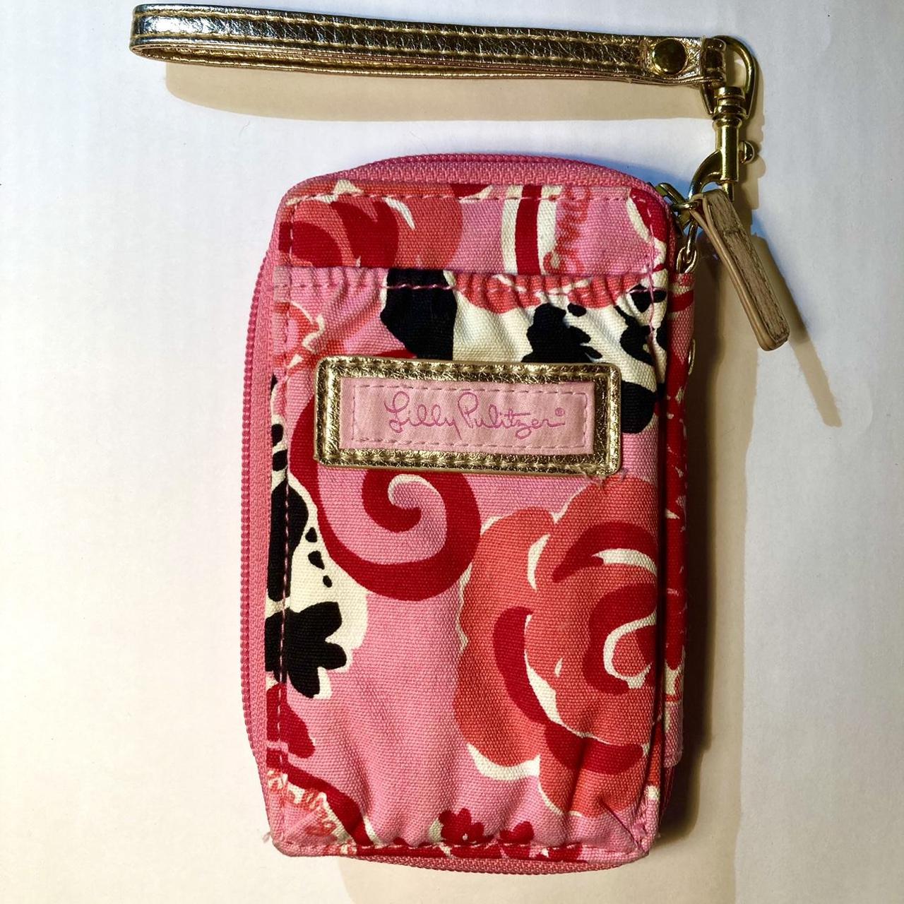 Lilly Pulitzer Women's Pink and Gold Wallet-purses