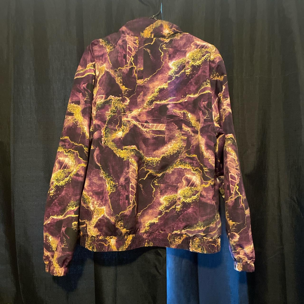 Supreme marble track jacket purple. Slight ripping...