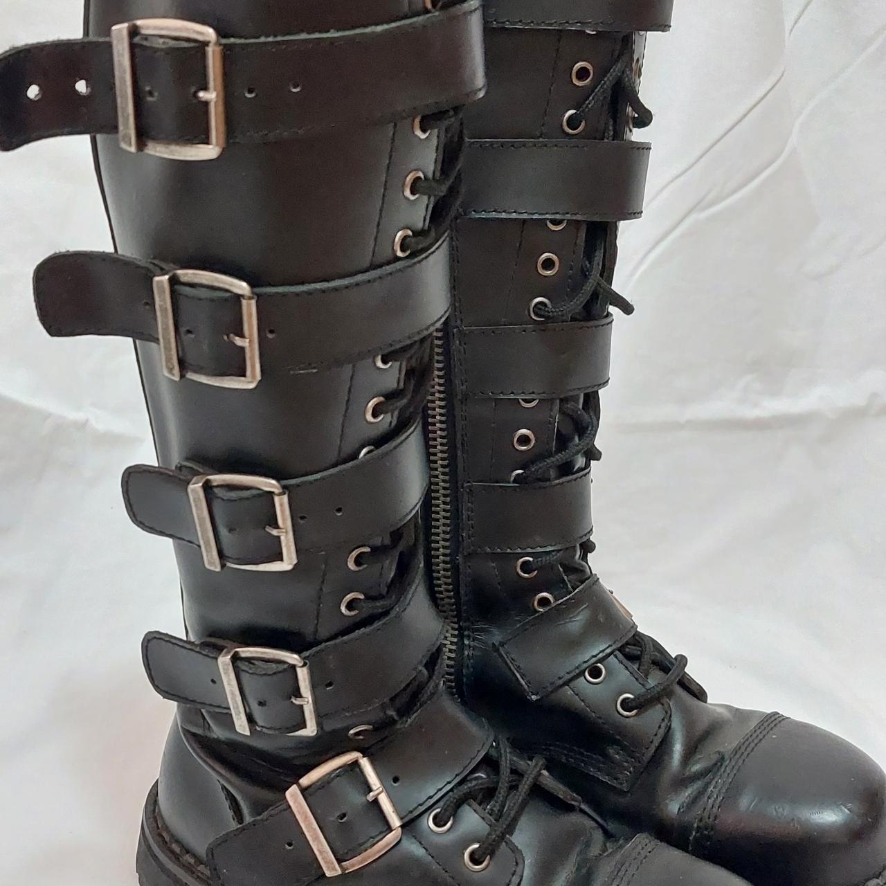 Demonia Men's Black Boots | Depop
