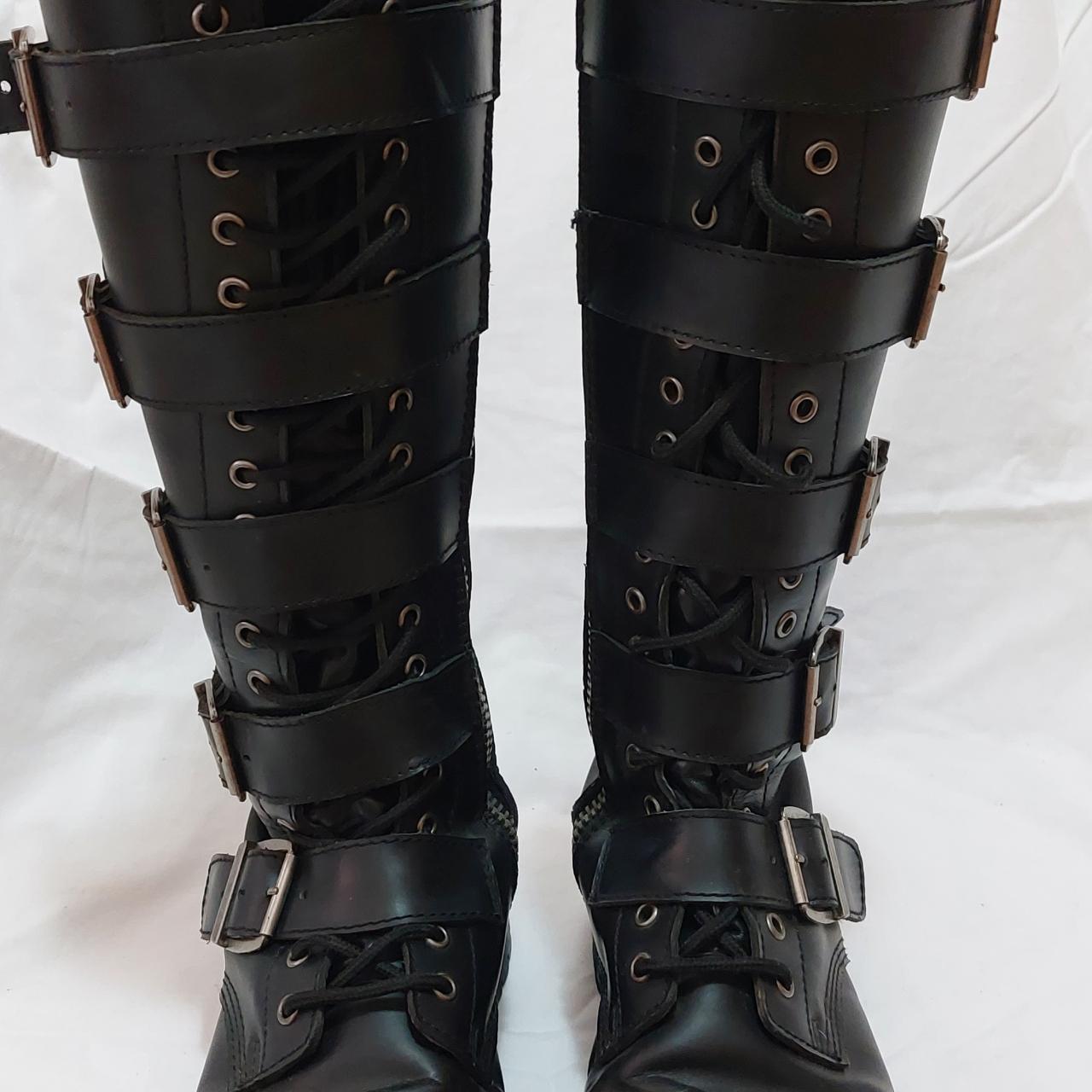 Demonia Men's Black Boots | Depop