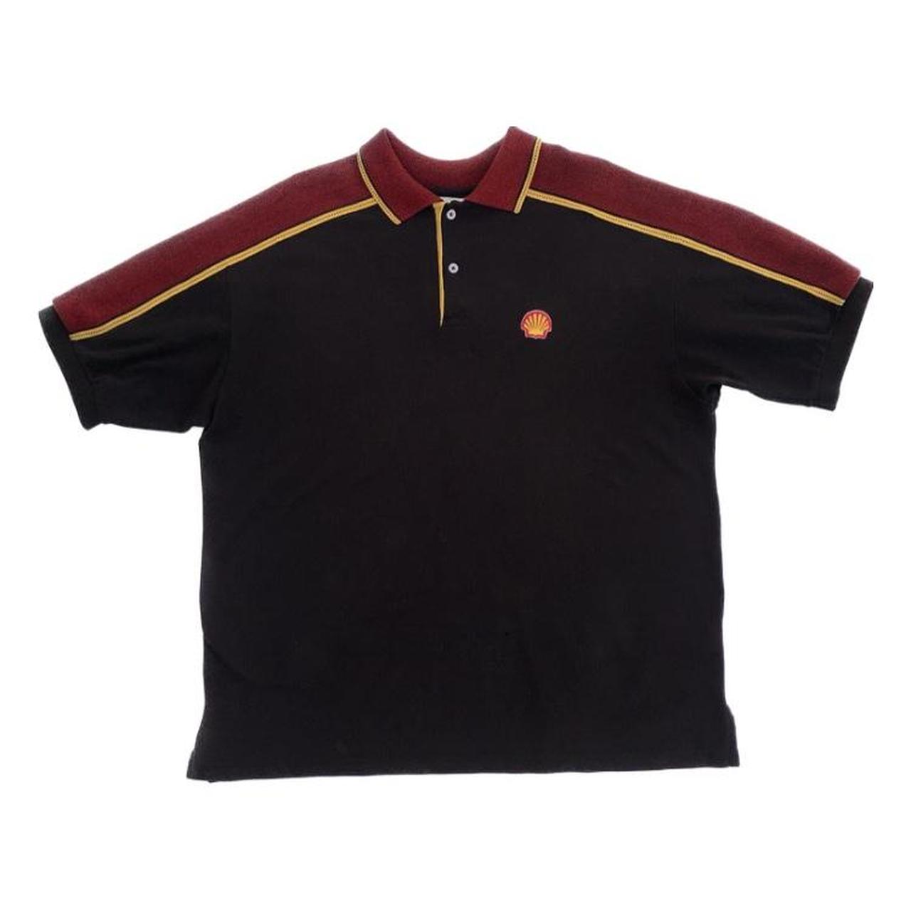 Men's Black and Red Poloshirts Depop