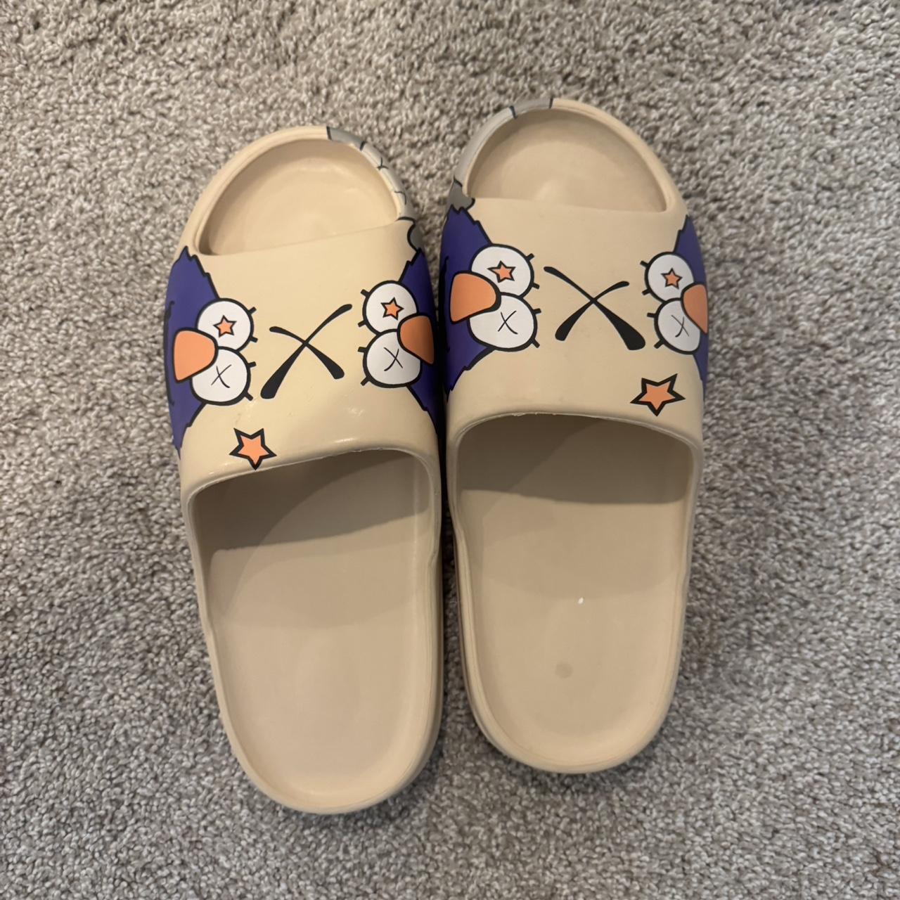 Kaws Men's Slides - Multi/Cream - US 11 – Kaws sl… - image 1