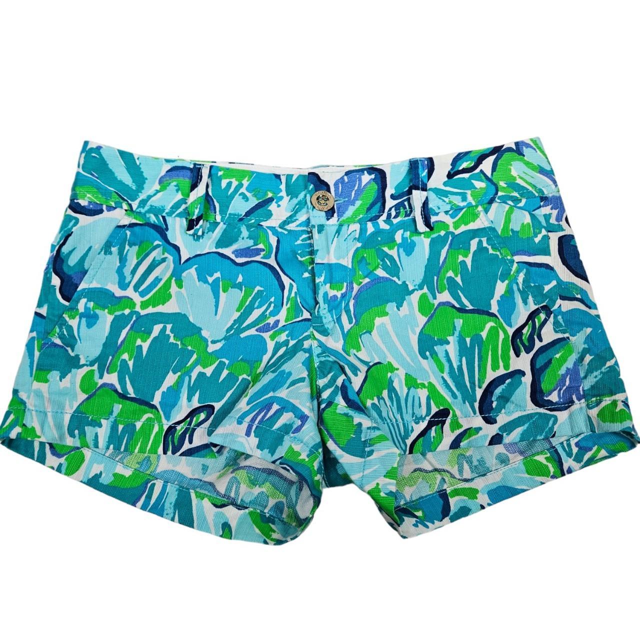 Lilly Pulitzer Walsh Short Agate Green Blue Lazy