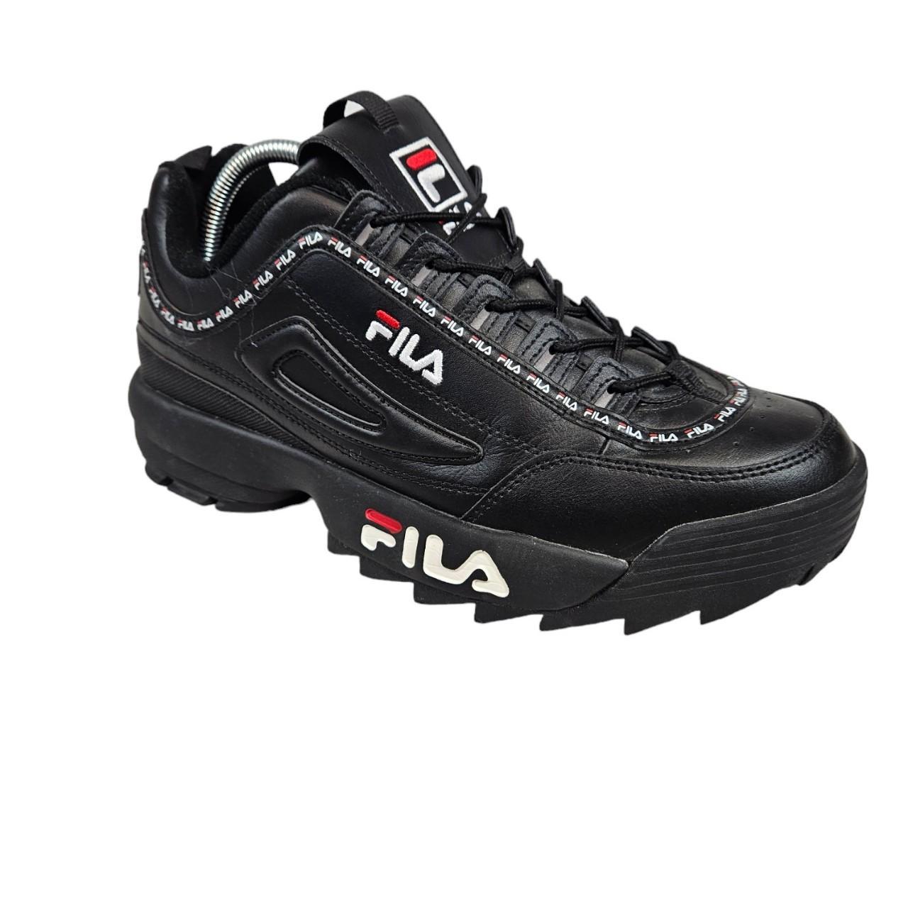 Fila Disruptor II Premium Repeat Black Chunky Lug. Depop