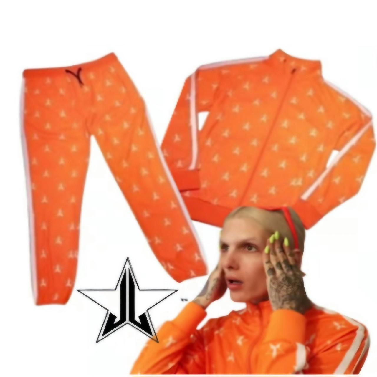 Neon orange tracksuit best sale