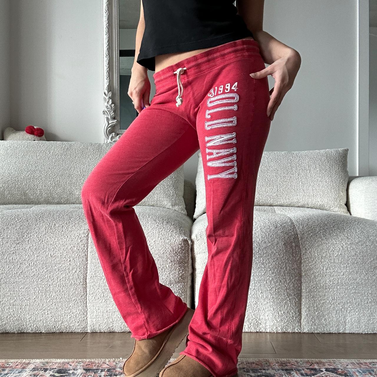 Old navy red discount joggers