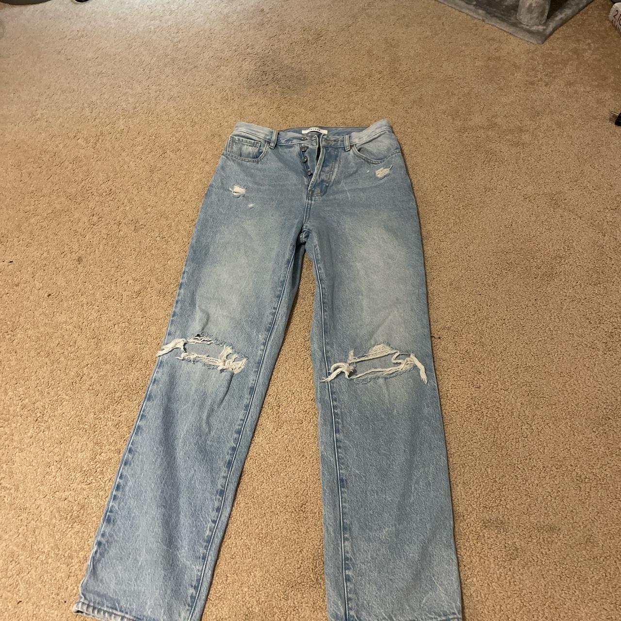 light wash high rise pacsun jeans - Depop