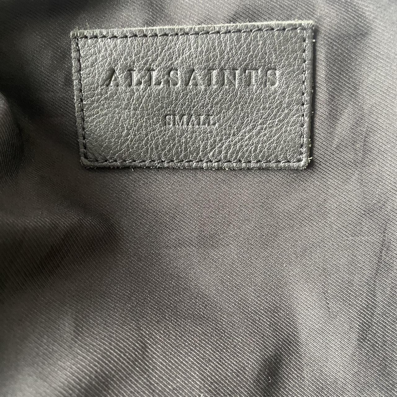 Allsaints Milo Leather Biker Jacket / 100% Lamb... - Depop