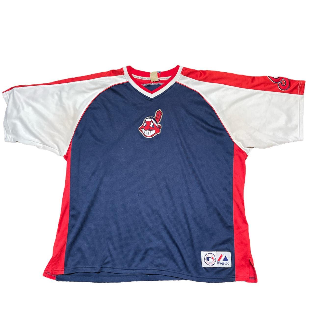 Majestic Cleveland Indians Baseball Jersey Youth Size Medium 