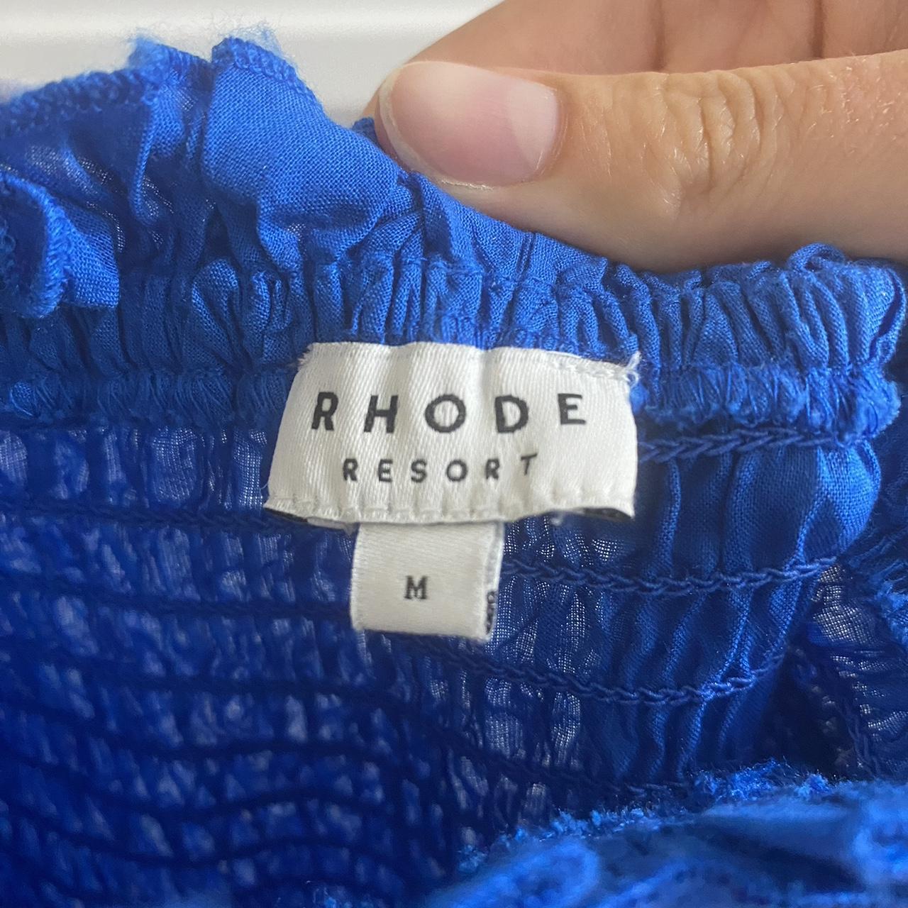 Rhode Midi Dress Blue Can be worn on shoulder or... Depop
