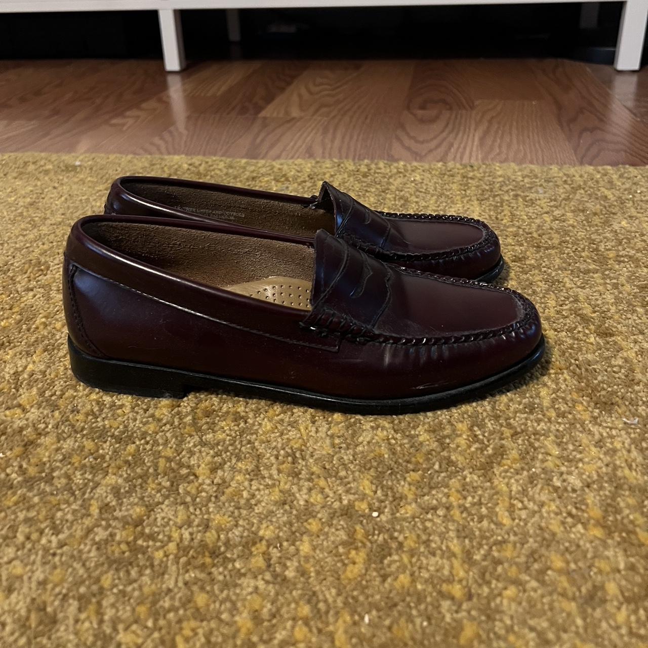 Womens weejuns loafers in a cherry red color. Good... - Depop