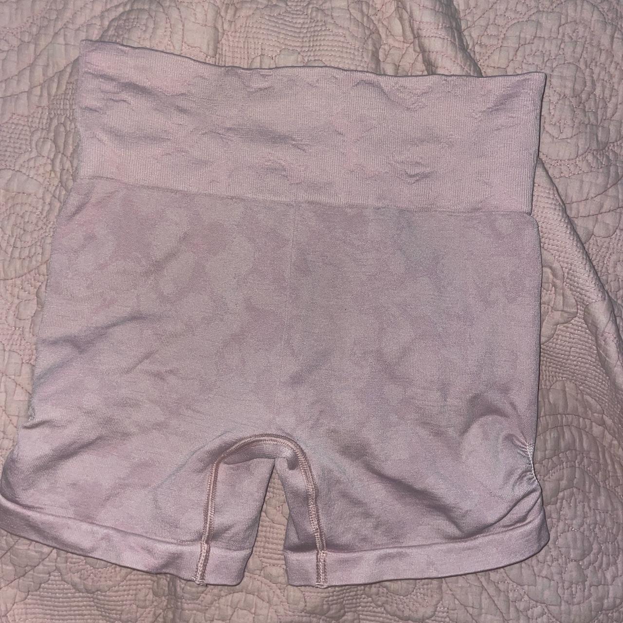 Gymshark baby pink seamless gym shorts. They're... Depop