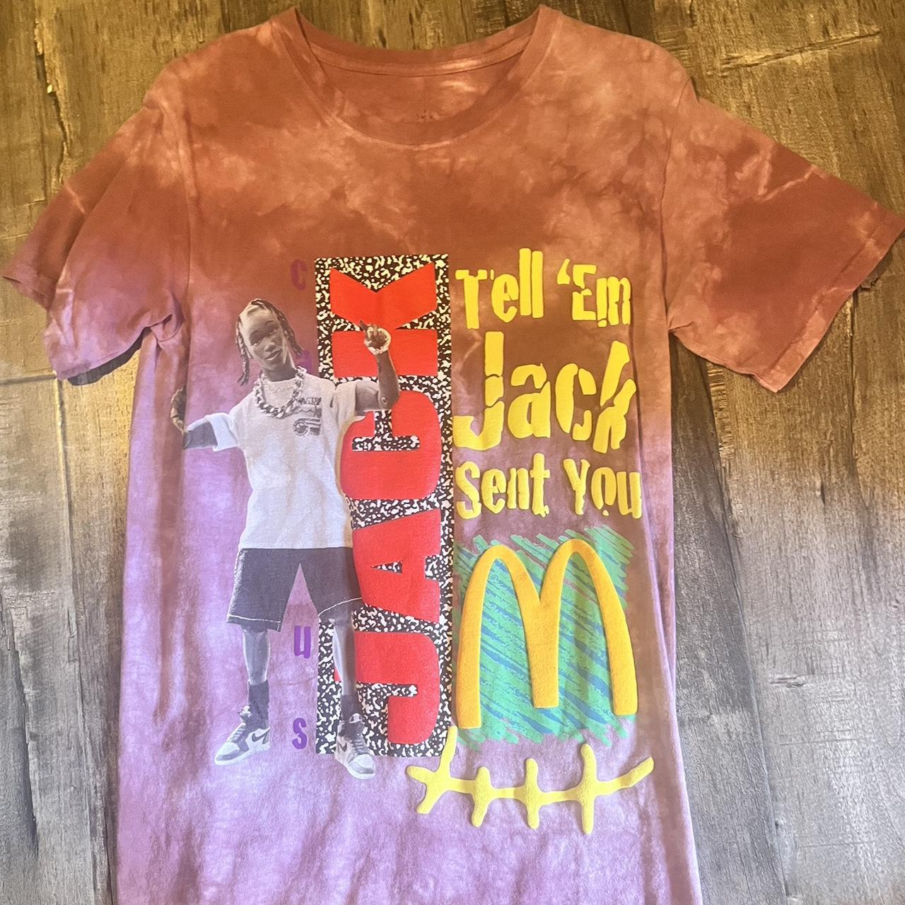 TRAVIS SCOTT X MCDONALDS T SHIRT store SIZE SMALL MENS