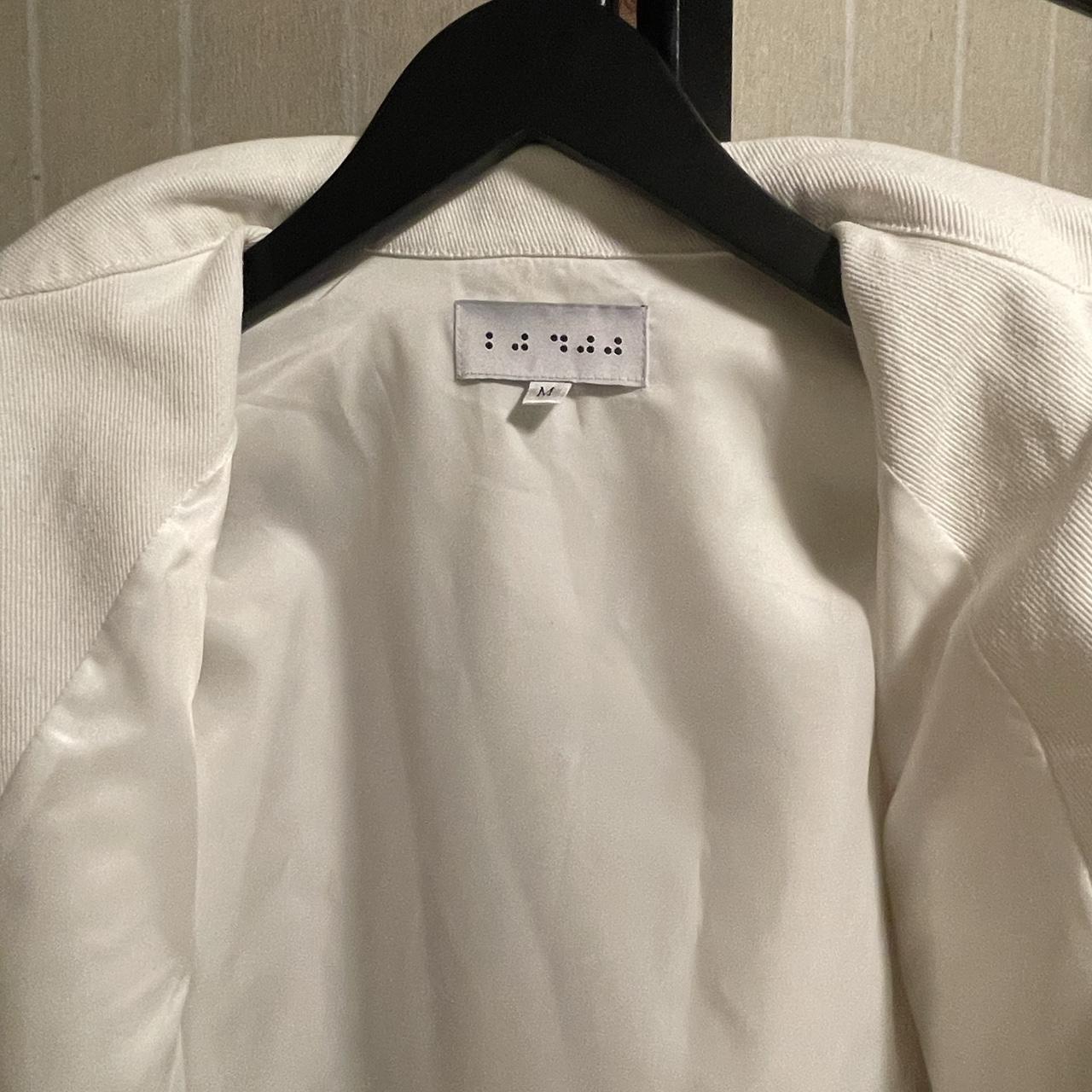 Men's White and Black Jacket | Depop