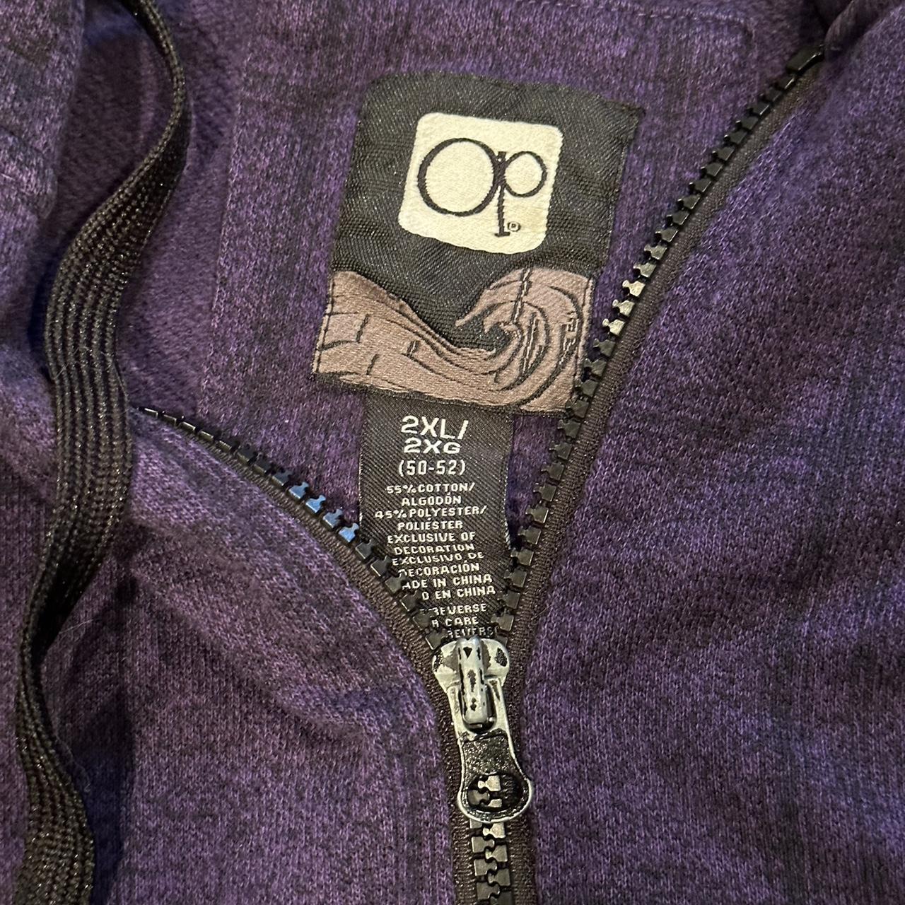 Ocean Pacific Men's Black and Purple Hoodie (3)