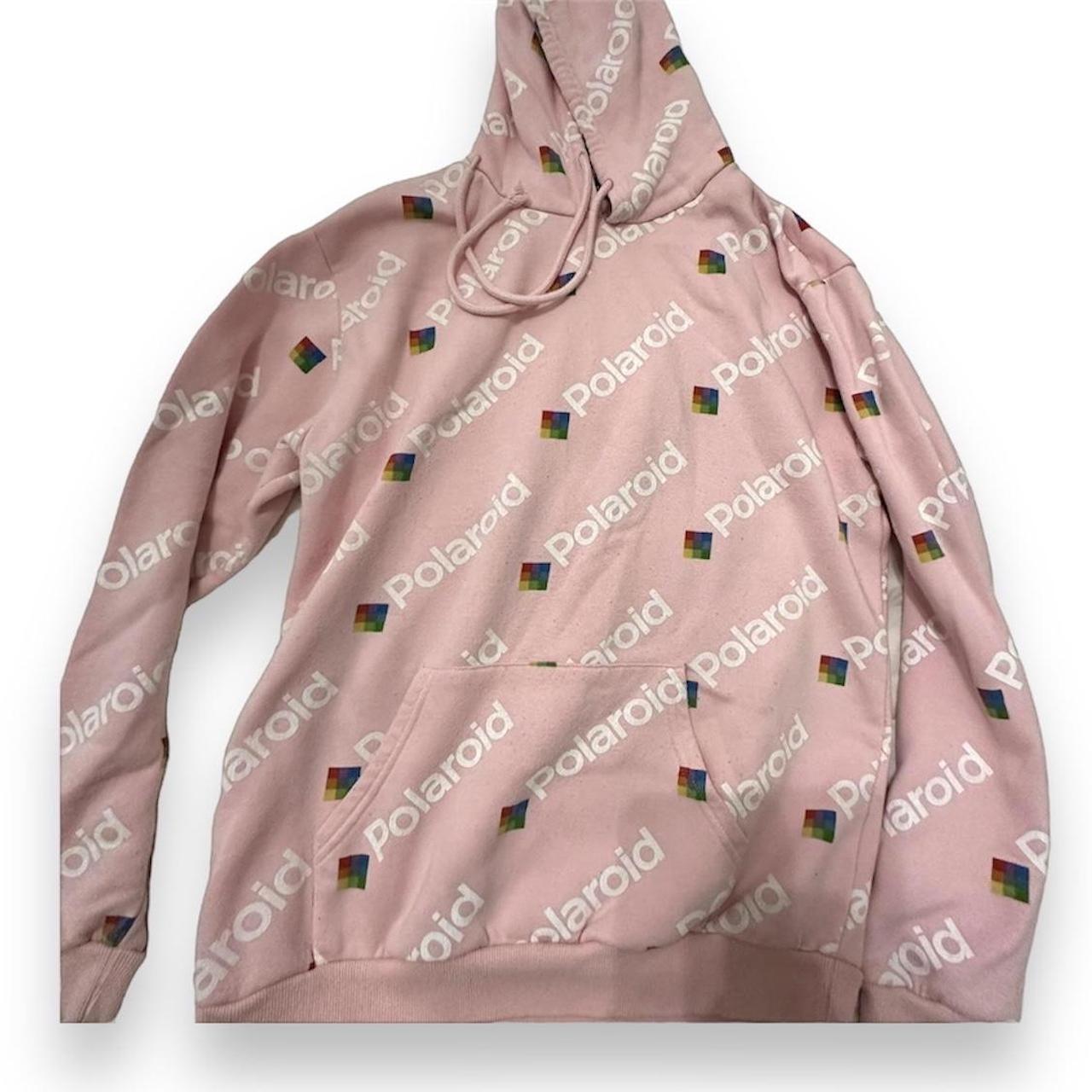 Polaroid hot sale hoodie pink