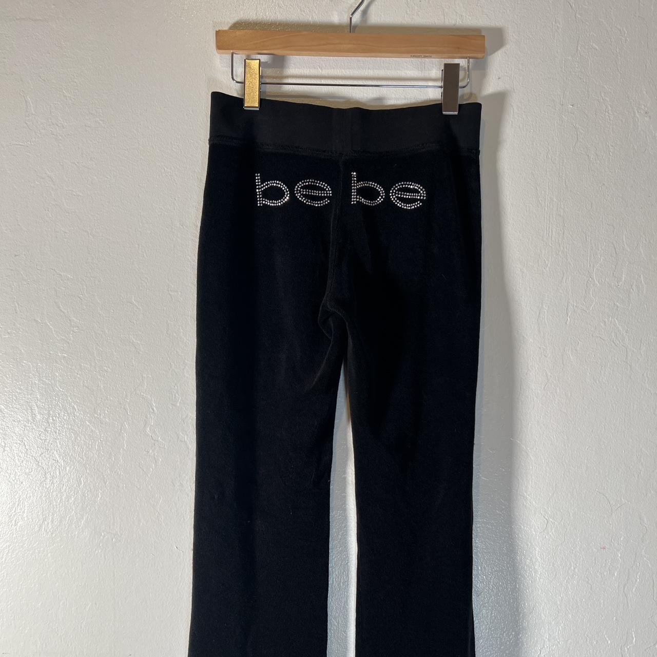 Bebe Women's Black and Silver Joggers-tracksuits