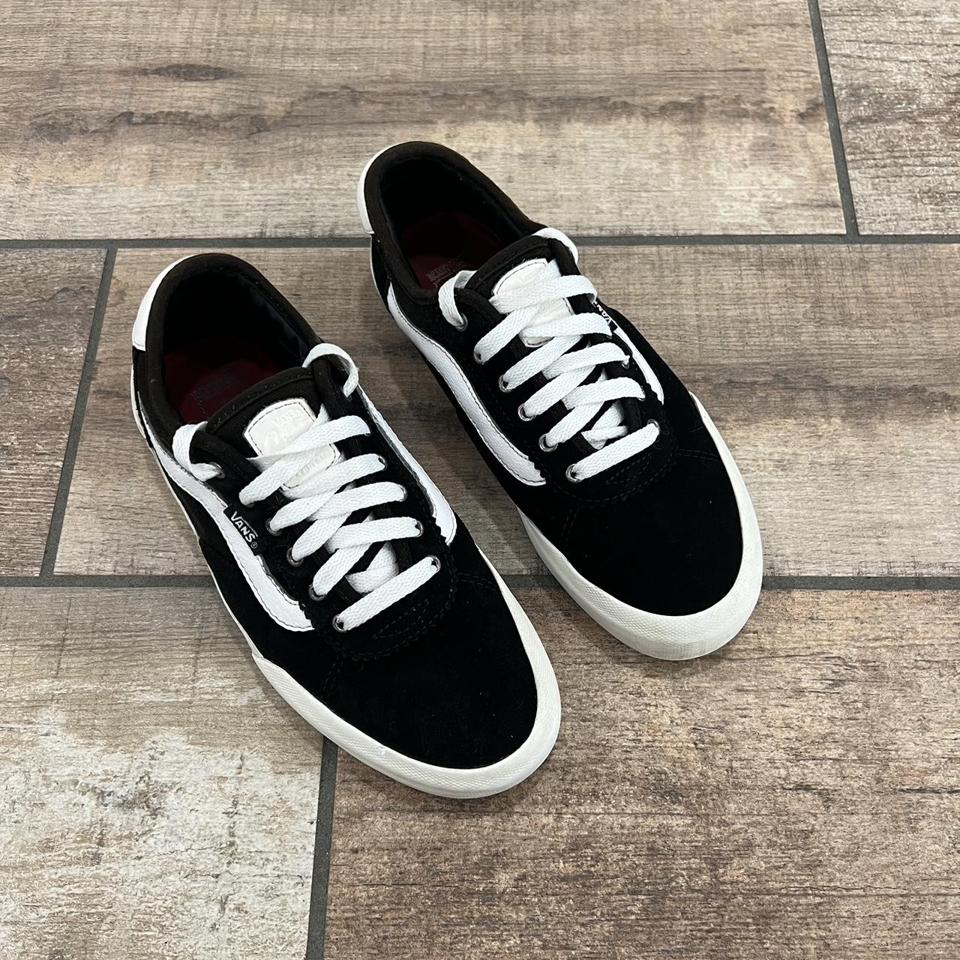 Supreme Vans Black Halfcab pro skate shoes size - Depop