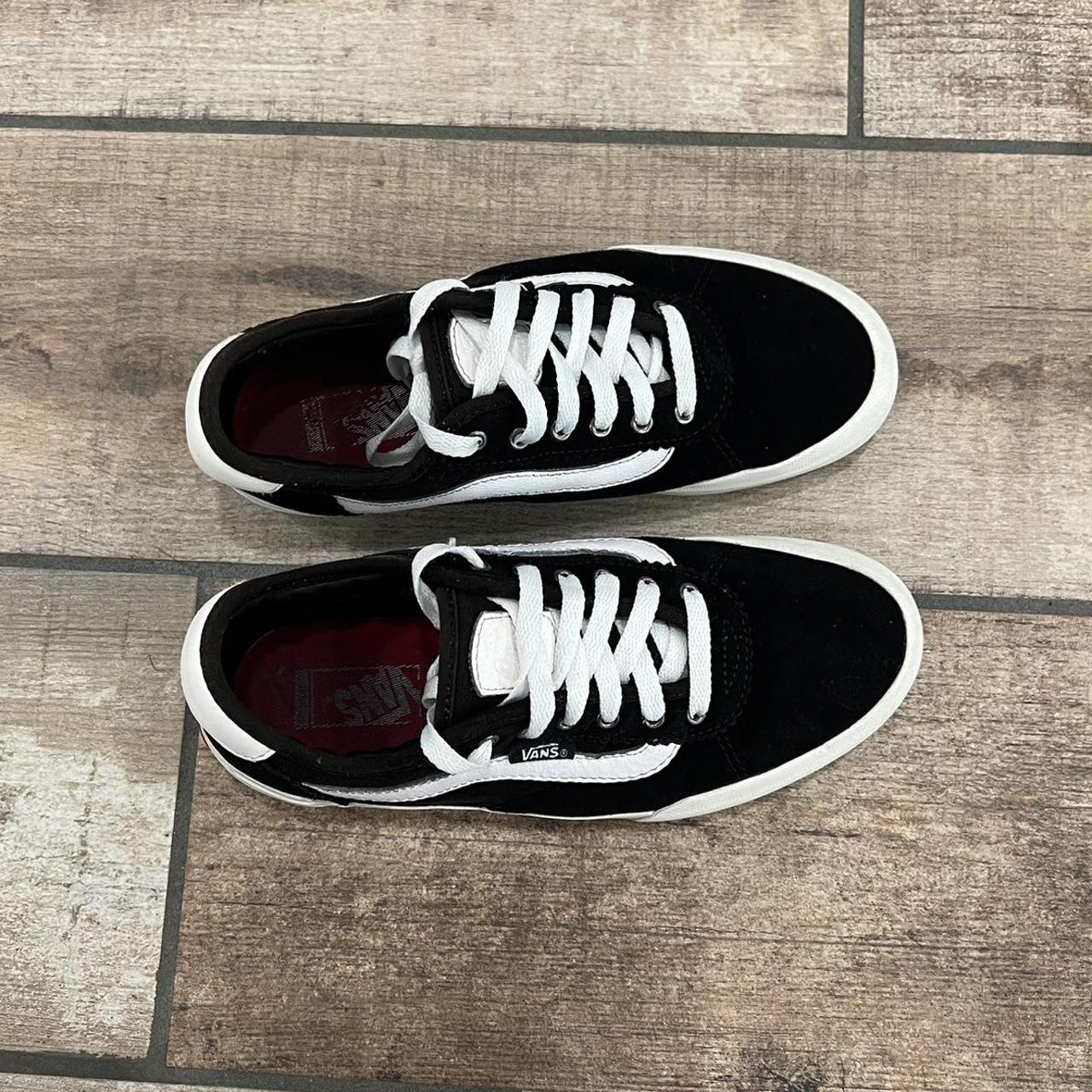 Supreme Vans Black Halfcab pro skate shoes size - Depop