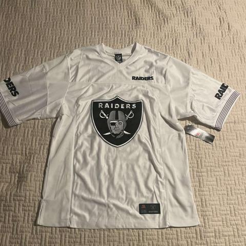 NFL Team Apparel Men's Las Vegas Raiders Polo Shirt Size Medium  Black/Gray