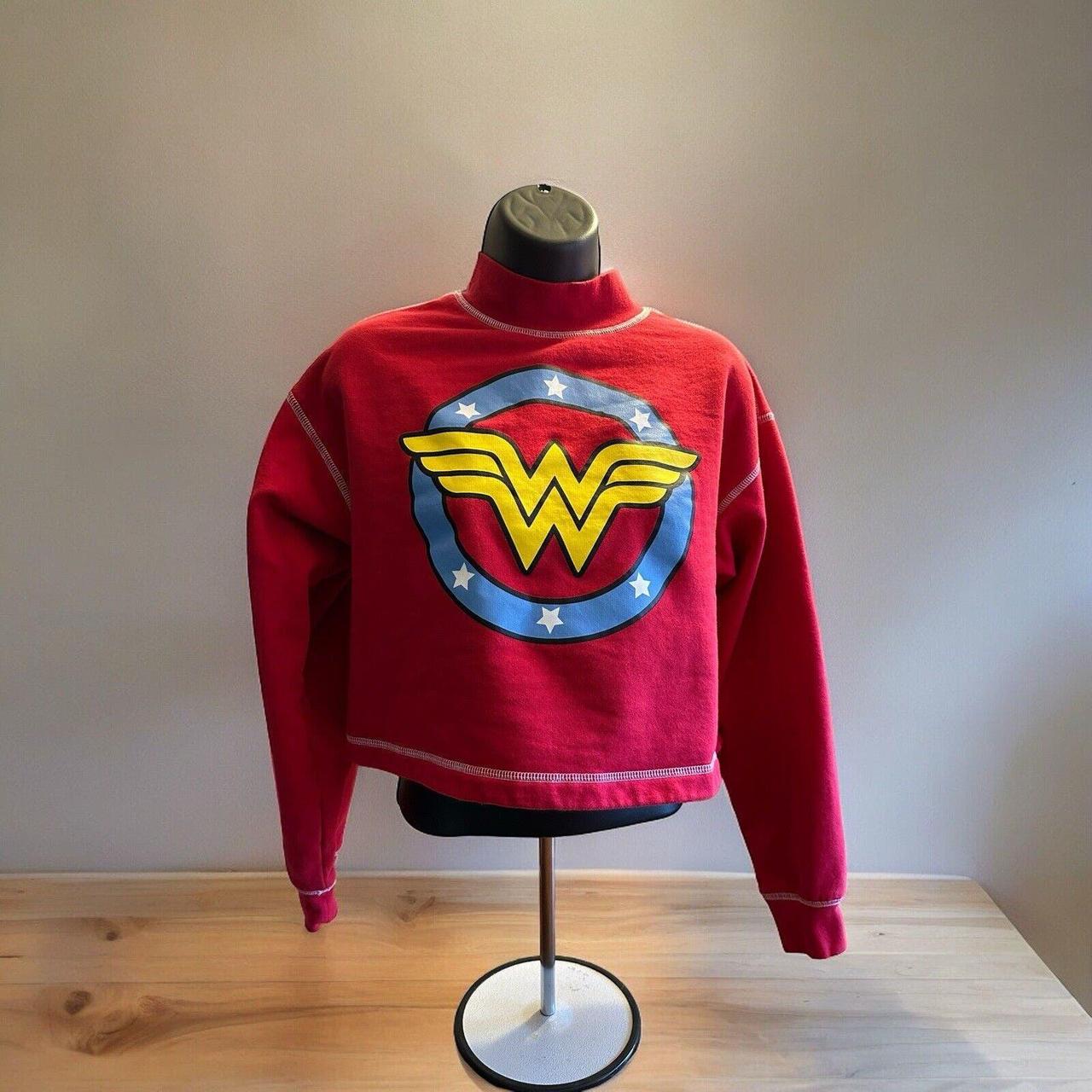 Wonder Woman yellow sweatshirt #dc #wonderwoman - Depop