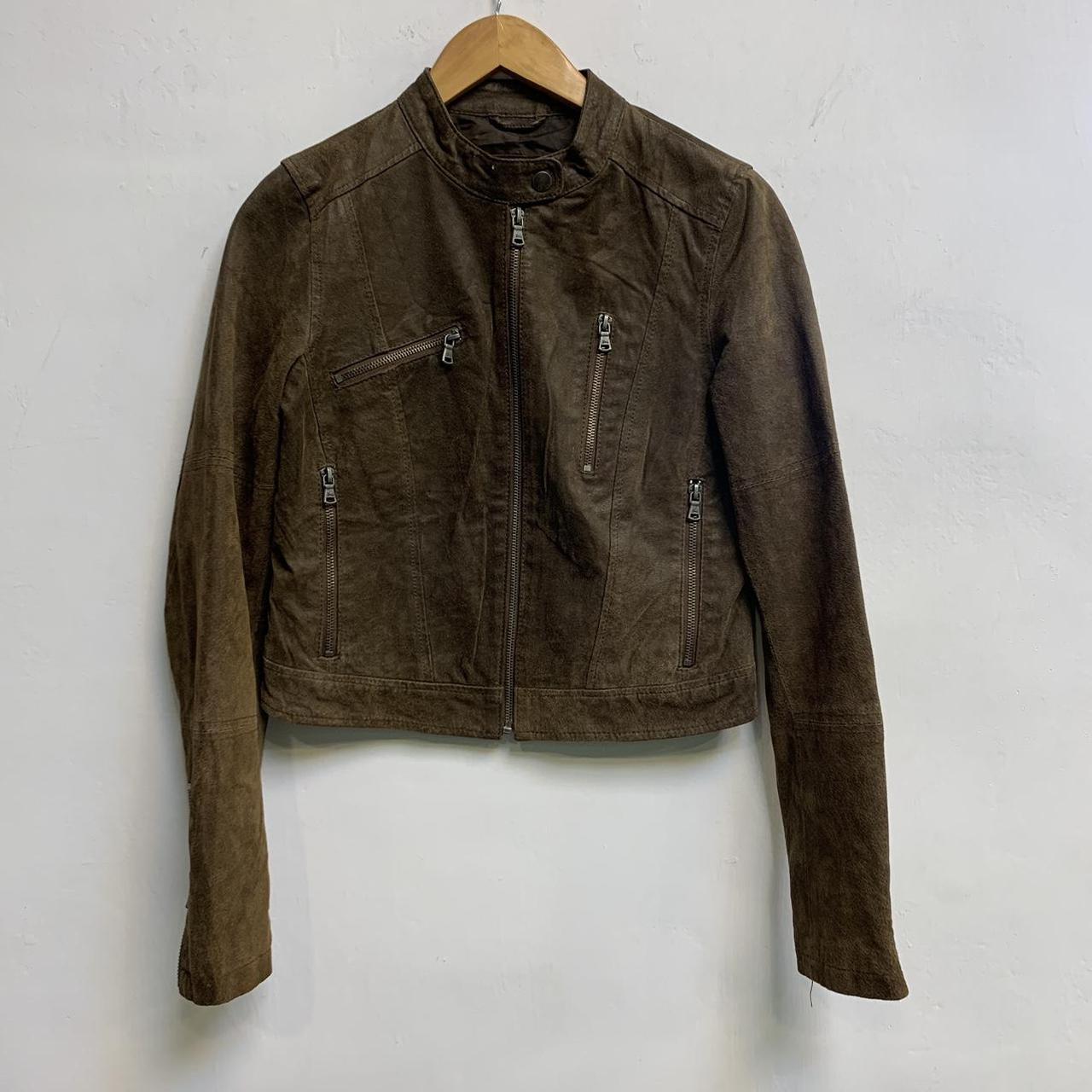 Levi’s brown leather jacket Vintage jacket Shell... - Depop