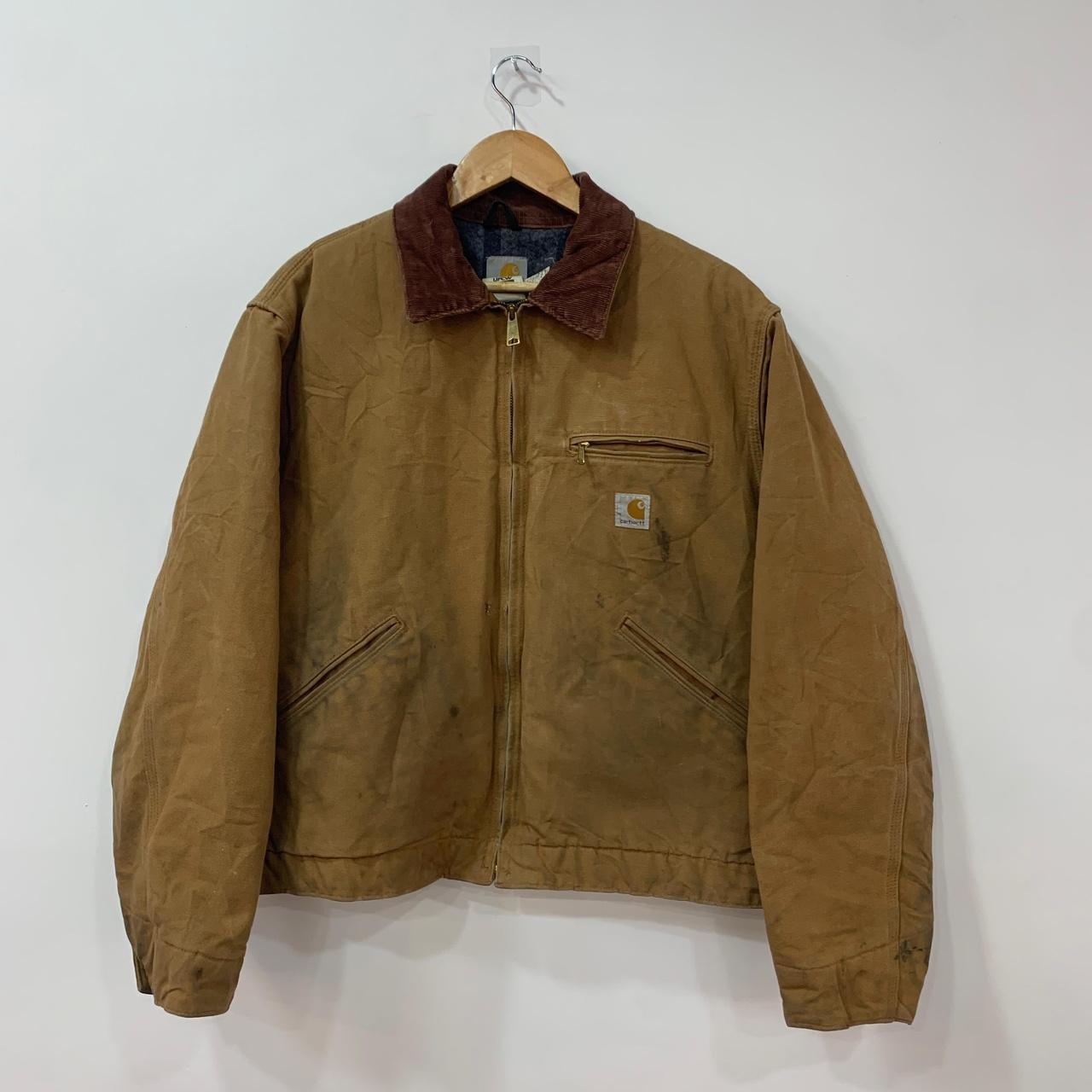 Carhartt Detroit jacket Vintage jacket UJ01 BRN... - Depop
