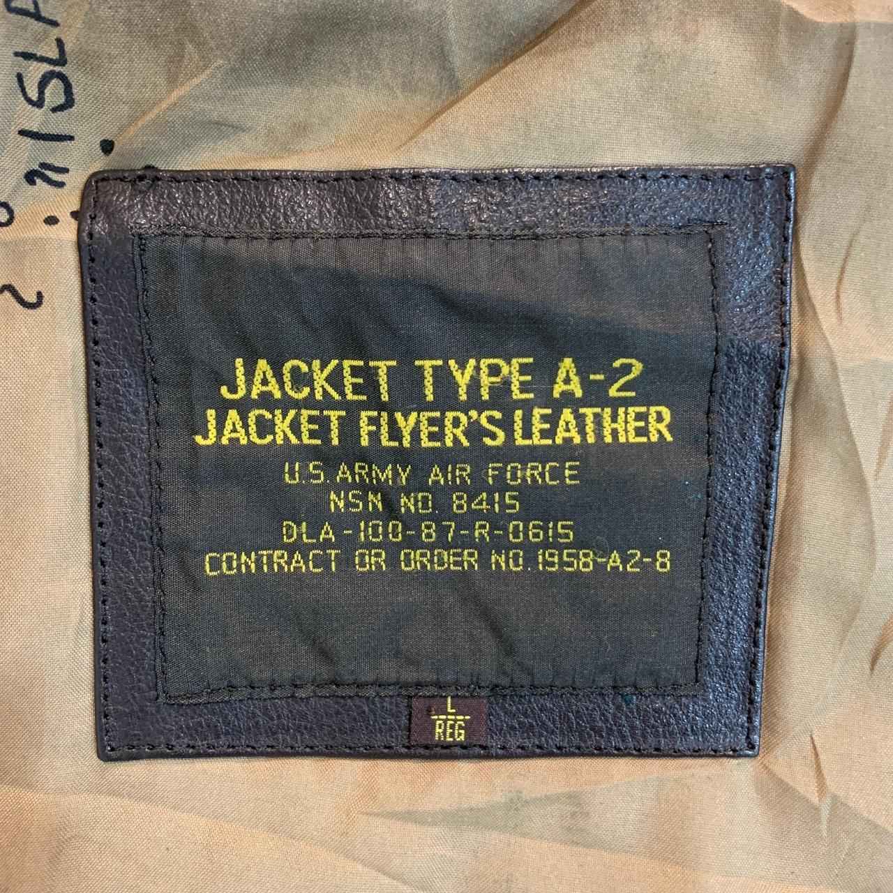 JACKET TYPE A-2 JACKET FLYER'S LEATHER U.S.ARMY AIR | Depop