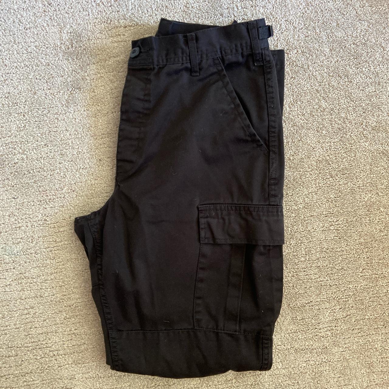 Adjustable Black Cargo Pants Waist: 27”-31” Inseam:... - Depop