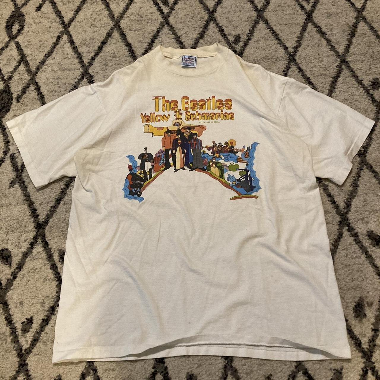 Vintage 1998 Single Stitch Beatles Band Tee Shirt -... - Depop
