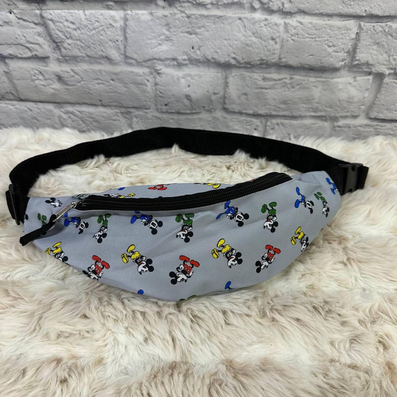 Disney Mickey Mouse Light Blue Belt Bag Fanny Depop