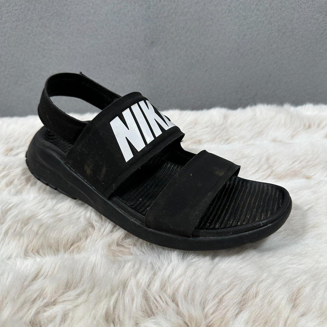 nike tanjun black sandals